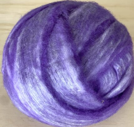 Felting Wool Tops Merino and Silk Blend Purple