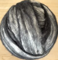 Felting Wool Tops Merino and Silk Black