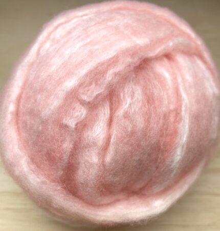 Felting Wool Tops Merino and Silk Light Pink