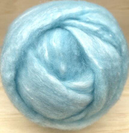 Felting Wool Tops Merino and Silk Blend Light Blue