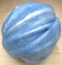 Felting Wool Tops Merino and Silk Baby Blue