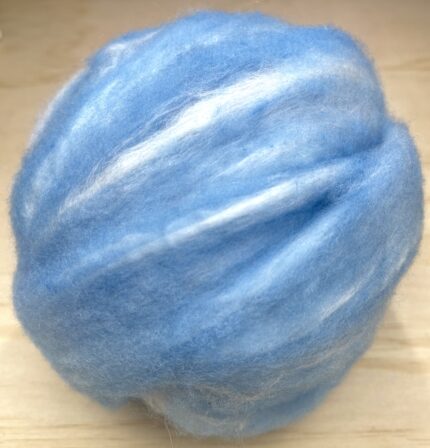 Felting Wool Tops Merino and Silk Baby Blue