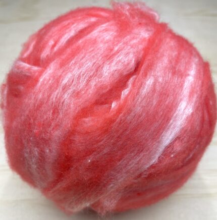 Felting Wool Tops Merino and Silk Blend Scarlet
