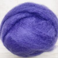 Purple easy to felt 19 micron merino wool tops