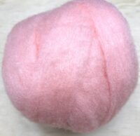 Pink merino felting wool roving