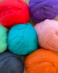 Merino felting wool roving tops dyed