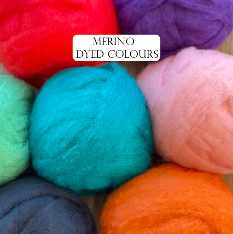 Merino dyed Colours